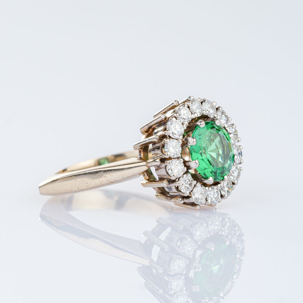 Tourmaline Diamond Ring - image 2