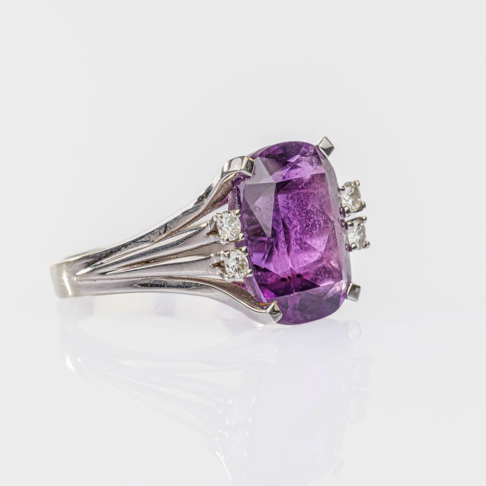 Amethyst-Brillant Ring - Bild 2