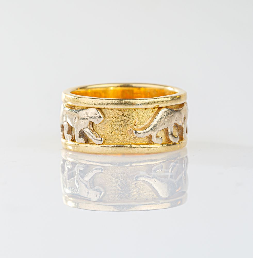 Gold Ring 'Panther' - image 2