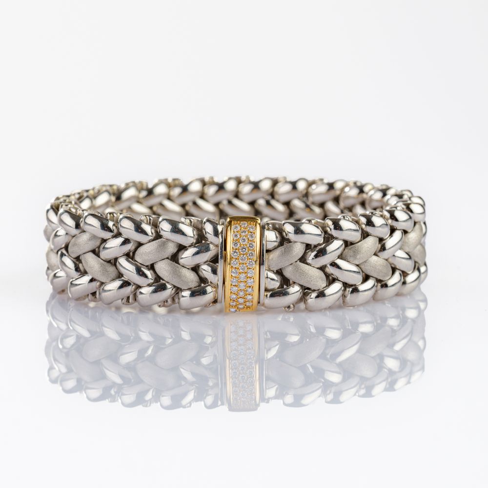 Platin Armband mit Brillanten