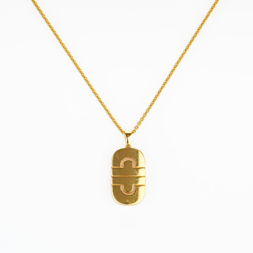 Gold Necklace 'Parentesi'