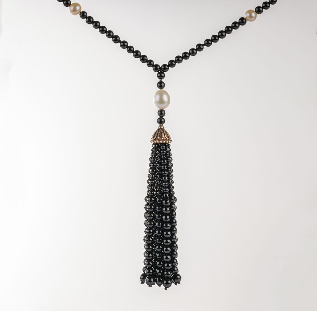 Onyx-Perl Collier 'Ziegfeld Collection' - Bild 2