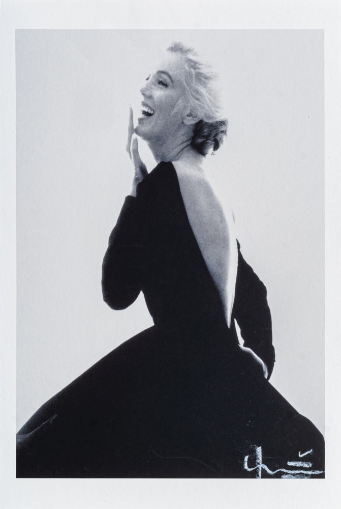 Marilyn Laughing in Black Dior Dress