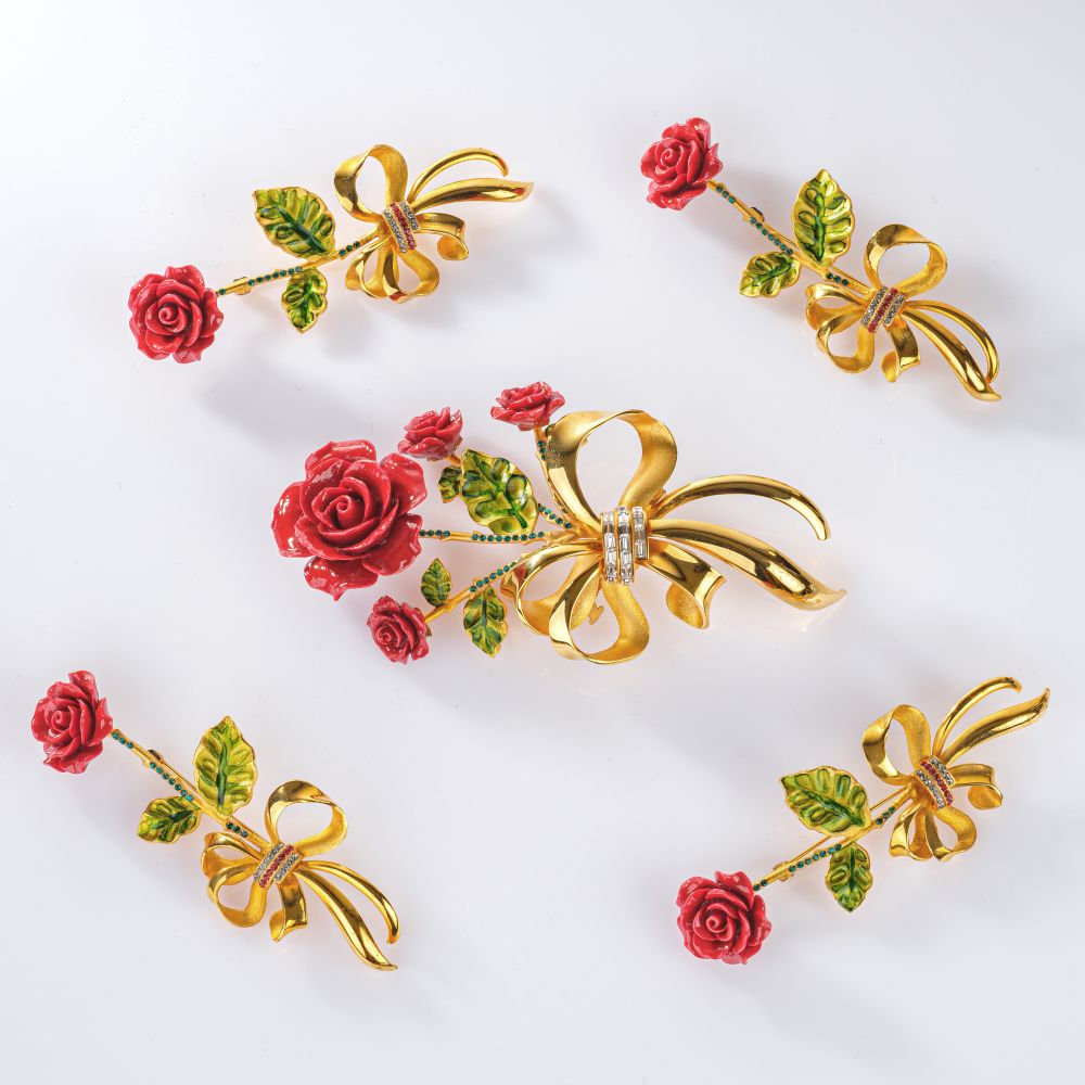 Set of 5 Rose Jewellery Pieces