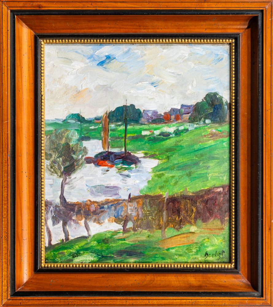 Coastal scene with boats - image 2