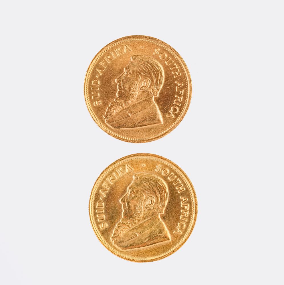 Zwei Goldmünzen Krugerrand