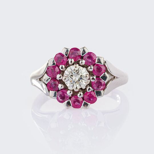 Diamond Ruby Ring