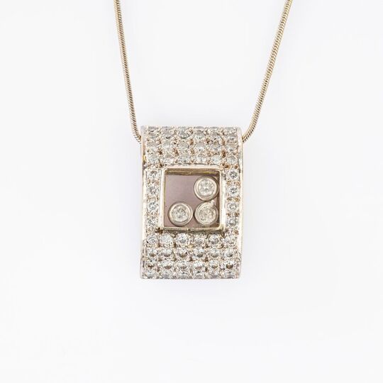 Diamond Pendant on Necklace