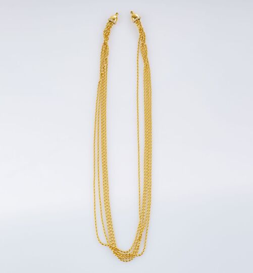 Mehrreihiges Collier mit Brillant-Besatz by Kim