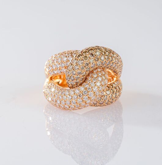 Zweifarbiger Diamant Ring