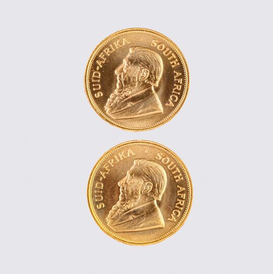 Two Gold Coins Krugerrand