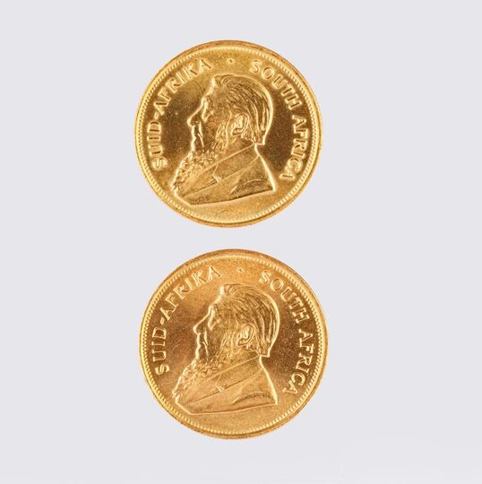 Two Gold Coins Krugerrand