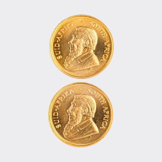 Two Gold Coins Krugerrand