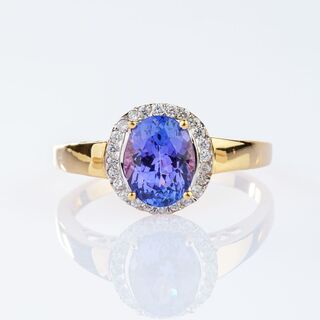 Tanzanite Diamond Ring