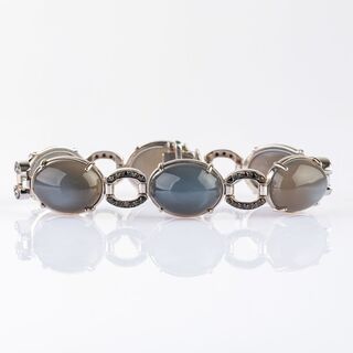 Moonstone Diamond Bracelet