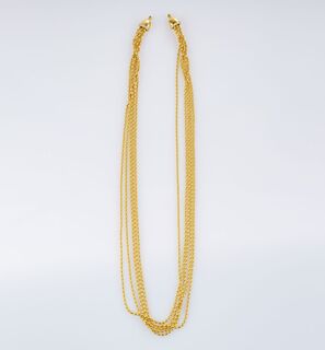 Mehrreihiges Collier mit Brillant-Besatz by Kim