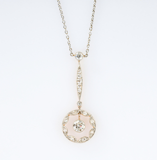 Fine Art Nouveau Diamond Necklace