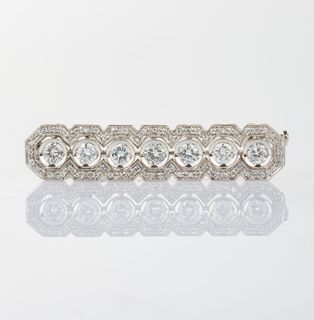 Art-déco Diamond Brooch