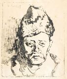 Man with Fur Hat - Father of the artist - image 1