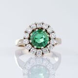 Tourmaline Diamond Ring - image 1