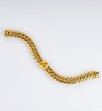 Curb Chain Bracelet with Citrine - image 2