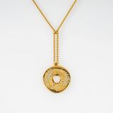 Modern Diamond Pendant with Chain - image 1