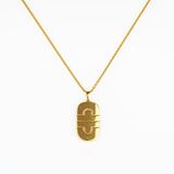 Gold Necklace 'Parentesi'