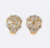 Pair of Diamond Clip Earrings - image 1