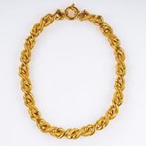 Gold Chain Necklace with Spring-Ring Clasp - image 1