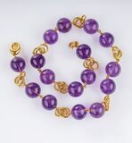 Amethyst Gold Necklace - image 2