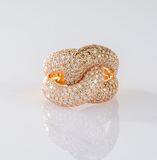 Zweifarbiger Diamant Ring - Bild 1