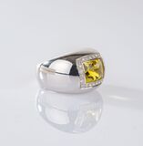 Citrine Diamond Bandring - image 2