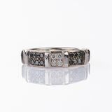 Bandring mit zweifarbigem Diamant-Besatz - Bild 1