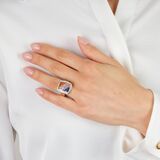 Multicolour Saphir Ring mit Brillant-Besatz - Bild 3