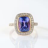 Tanzanite Diamond Ring - image 1