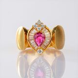 Ruby Diamond Ring - image 1