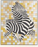 Zebra Couple Silver/Gold - Bild 1