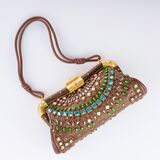 Flamboyant shoulder bag with coloured rhinestones bag with coloured rhinestones - image 3