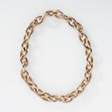 Opulent Platin Gold Necklace 'Navette' - image 1