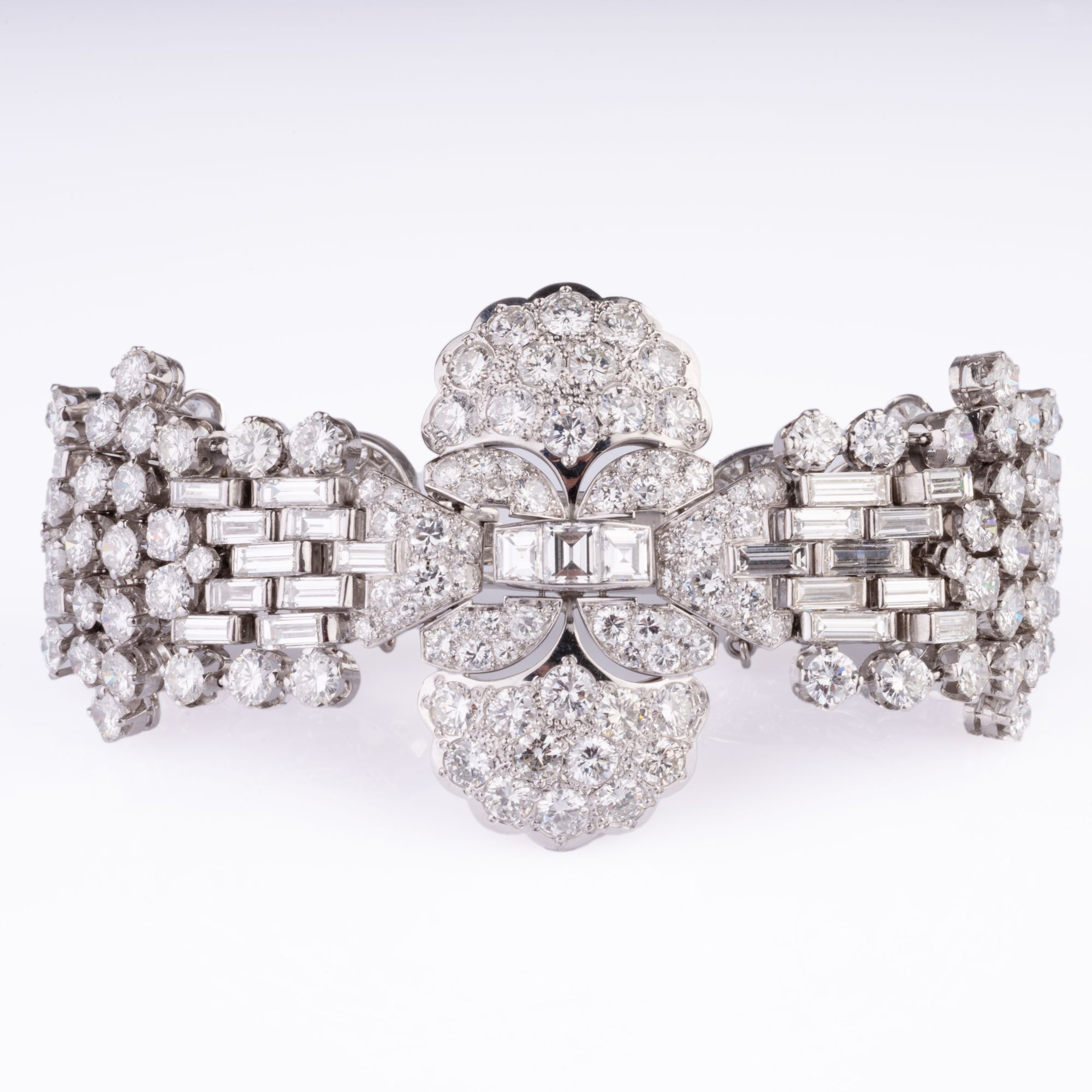 Exquisites, hochkarätiges Art-déco Diamant-Armband